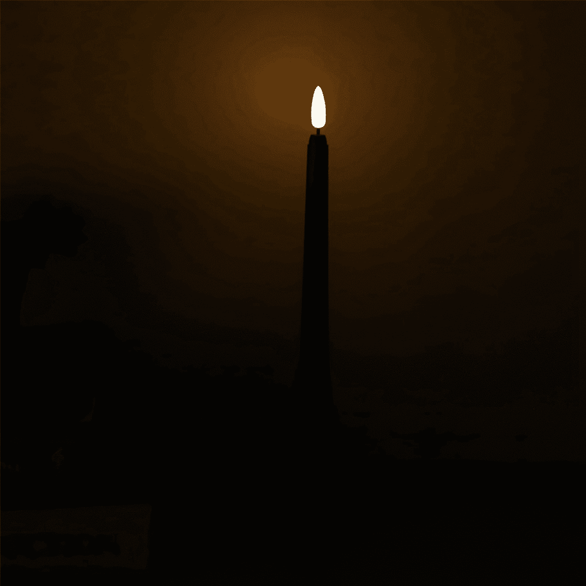 Pack of 12 Remote Halloween Taper Candles,Black Color Flameless Pillar Candles,Battery Candles with Contain