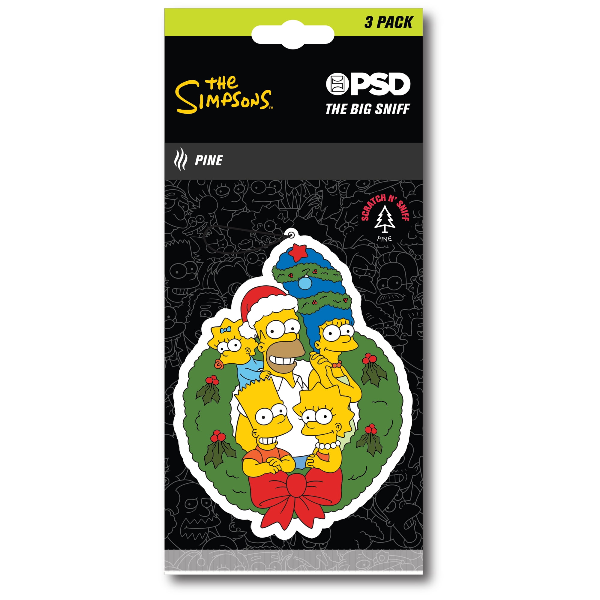 PSD Big Sniff Simpsons' El Barto 3 Pack Hanging Air Freshener with