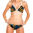 thumbnail image 2 of Starry Sky Sunflower Butterfly Swim Wear Detachable Sponge Adjustable Strap Bikini Set Two-Pack for Multiple Scenes, 2 of 6