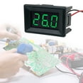 thumbnail image 4 of DC0-30V Probador del voltímetro del medidor de voltaje del panel de pantalla LED digital de 2 cables (verde), 4 of 6