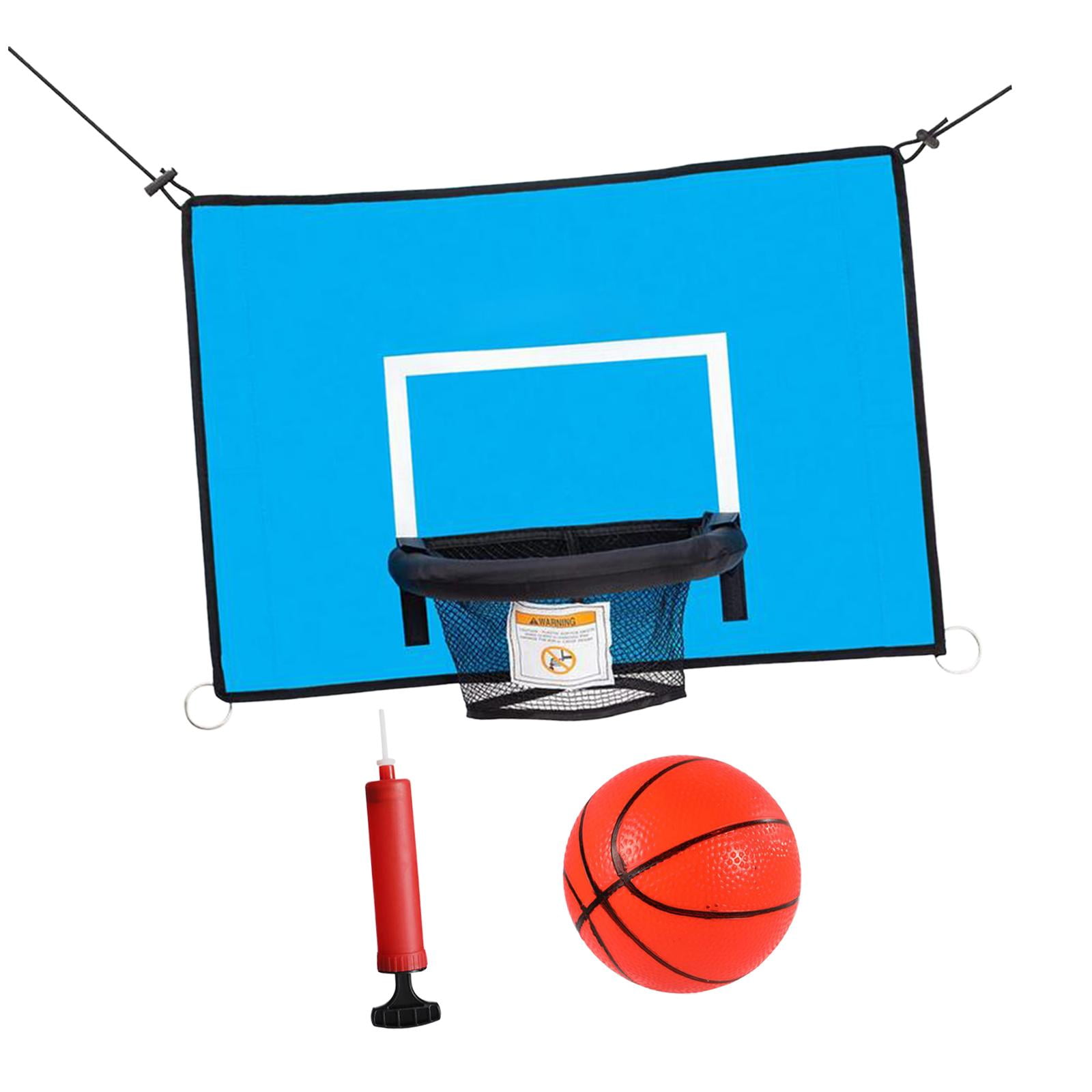 Mini Trampoline Basketball Hoop for Outdoor, Trampoline Attachment Accessory with Basketball