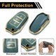 thumbnail image 4 of Funda de Llave de Auto de Silicona TPU en Tonos Gris y Dorado para Peugeot 308 - Funda de Control Remoto de 3 Botones, 4 of 6