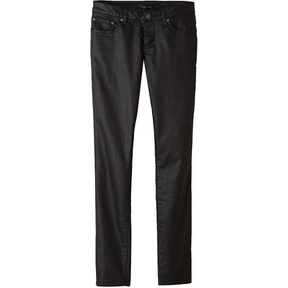 prAna Women's Jett Waxed Pants, Size 14, Black
