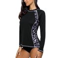 thumbnail image 4 of Women's Printed Rash Vest Long Sleeve UV Swim Shirts Rash, 4 of 7