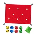 thumbnail image 4 of koolsoo Bâche de Trou Coordination Jeu de Construction d'Équipe pour Jardin Intérieur Cour Arrière Rouge, 4 of 9