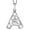 A Pendant, variant on Polki Diamond Initial Necklaces for Women in 925 Sterling Silver Platinum Plated Size 20"- H Letter Necklace I4 Clarity Jewelry Anniversary Wedding Unique Christmas Gifts