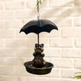 thumbnail image 4 of AuroraX Bird Feeders for Outdoors Hanging Squirrel Proof,Waterproof Bluebird Feeder Mothers Day Gift Brown, 4 of 6