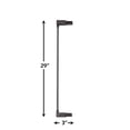 thumbnail image 2 of MidWest Homes for Pets Steel Pet Gate Extension, 3" Wide x 29" High, Graphite, 2 of 4