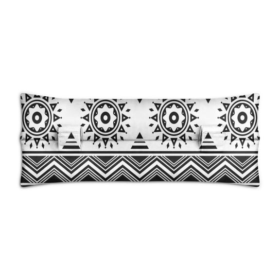 Retro Tribal Mastectomy Pillow - Post Heart Surgery Seatbelt Cushion, Boho Chic, Secure Fit