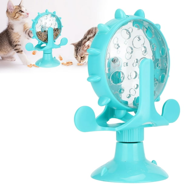 Interactive Cat Toy with Food Leakage and Rotation, Increase Cat Happiness and Intelligence Puzzle Toys