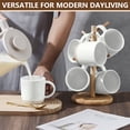 thumbnail image 7 of Vesteel Coffee Mugs Set of 6, 12oz Ceramic Coffee Cups Set with Makeup Clay for Coffee Tea Milk, Mug Gifts for Thanksgiving Day Anniversary, Speckled White, 7 of 7