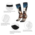 thumbnail image 5 of Fotbe Playful Smile Cute Dog print Women's Men's Novelty Crew Socks Cotton Socks Knee High Socks for Walking,Running,Nurses,Pregnancy, 5 of 8