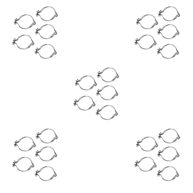 Eigraketly Abrazadera de línea de freno, Material de acero antideslizante, asiento de paso de cable resistente al desgaste, fijador ligero de 25,4mm, 5 Type2 NO2 Eigraketly CBP261851