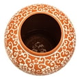 thumbnail image 5 of Red Lantern 18" White Flowers on Orange Temple Jar, 5 of 8