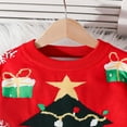 thumbnail image 4 of UngA Toddler Boy Girl Christmas Sweater Long Sleeve Crewneck Toddler Sweaters Party Knitted Xmas Pullover for Kids (Black,7-8 Years), 4 of 6
