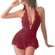 thumbnail image 5 of Gibobby ropa interior Ropa interior Sexy de talla grande para mujer, mono de encaje Sexy, mono de pasión, ropa interior, lencería(Rojo, S), 5 of 5