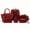 red, variant on 6pcs Set PU Minimalist Crocodile Embossed Women's Bag Set, High Cost Performance, Includes: Backpack, Tote Bag, Shoulder Bag, Clutch, Keybag, Wallet