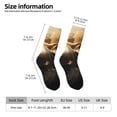 thumbnail image 2 of Wukai Chaussettes Mi-Mollet à Imprimé Flux d'Or Luxueux, Design Imprimé 3D Chaussettes Adultes, Chaussettes de Sport Respirantes Haute Élasticité, Adaptées pour Quotidien, Unisexe, 2 of 6