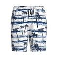 thumbnail image 6 of Daiia Retro Coconut Tree Mens Woven Stretch Pajama Short,Short Pajama Pants-3X-Large, 6 of 7