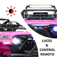 thumbnail image 2 of Camioneta Montable Electrica para Niños Control Remoto 12v - Rosa Claro, 2 of 8