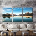 thumbnail image 4 of IDEA4WALL 3 Piece Landscape Canvas Wall Art Sky and Mountain Reflect on the Lake - 24"x36"x3 Panels, 4 of 5