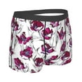 thumbnail image 4 of Uemuo Tulips Flowers Pattern Men's Boxer Briefs,Trunk Anti-Chafing,Comfortable, Durable, and Stylish Underwear-Small, 4 of 9