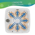 thumbnail image 6 of Lifesmart LS450DX™ 7-Person 22-Jet Plug & Play Outdoor Spa, Arctic White/Espresso Brown, 6 of 23