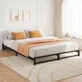 thumbnail image 5 of Yesurprise FULL Size Metal Platform Bed Frame with Wavy Pattern Steel Slat Support Mattress Foundation and No Box Spring Needed Easy Assembly Black, 5 of 8