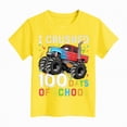 thumbnail image 4 of TOWED22 Girls Short Sleeve T Shirts Kids Crewneck Curve Hem Soft Tunic Tops Summer Tees 5-14 Years(Yellow,5-6 Y), 4 of 4