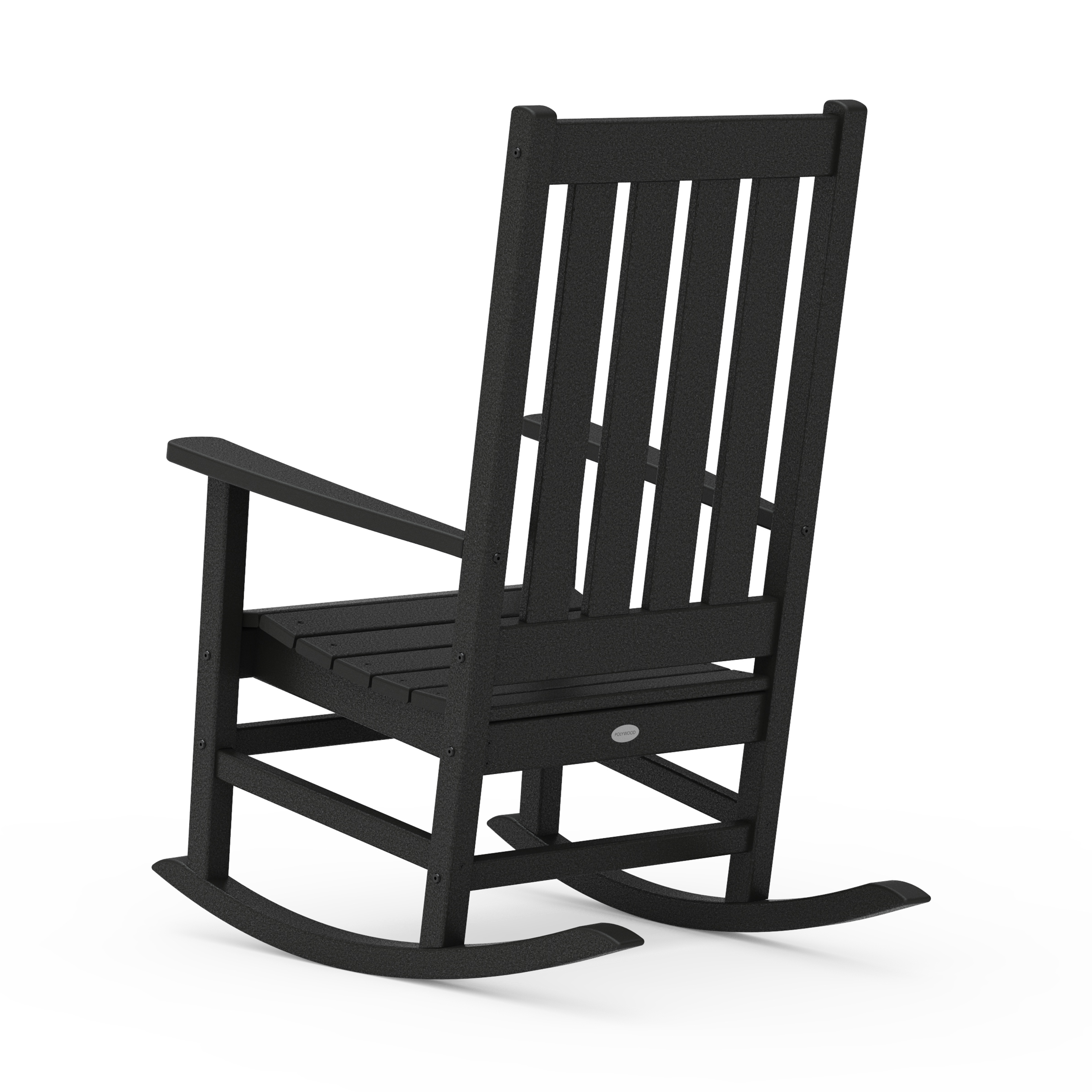 Better Homes & Gardens by POLYWOOD Southlake Outdoor Rocking Chair, All-Weather HDPE, Patio Seat for Porch, Deck, Black