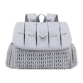 thumbnail image 1 of Mochila para pañales, artículos esenciales de viaje, multifunción, gran capacidad, bolsa para pañales, bolsa para cambiar juguetes, teléfono, botella gris, 1 of 8