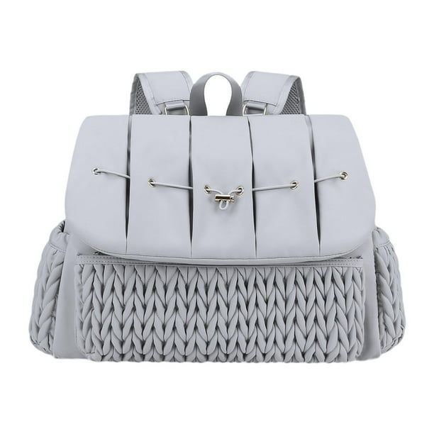 Mochila para pañales, bolsa de mano para pañales, para mamá y papá, bolsa para cambiar pañales multifunción impermeable para teléfono, juguetes, , Gris