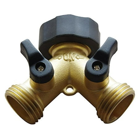 hose splitter garden brass way connector solid piece