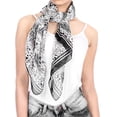thumbnail image 2 of HAPPY BAY Women's Scarfs Triangle Shawls Scarves and Wraps One Size White_Y75, 2 of 4
