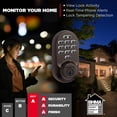 thumbnail image 5 of Kwikset Halo Keypad Wi-Fi Cerradura de puerta inteligente con manija y palanca de entrada Prescott, cerrojo electrónico, control remoto de aplicación sin necesidad de concentrador, níquel satinado, 5 of 5
