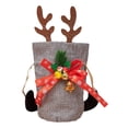 thumbnail image 1 of Sac de Poupée de Noël Sac de Veille de Noël Mini Sac de Poupée avec Cordon Sac en Forme de Bonbon de Noël Réutilisable pour Fête d'Enfants Emballage Papier d'Emballage Solide Noël Saint-Valentin, 1 of 4