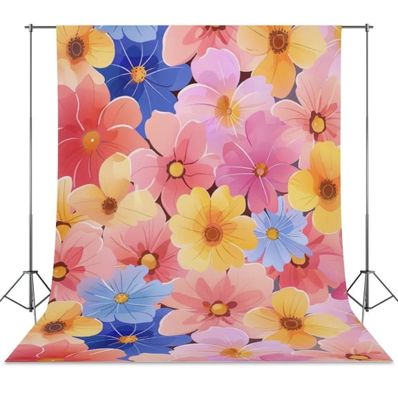 Floral Colorful Flower Backdrops for Photography Kids Adult Photo Booth Video Shoot Vinyl Studio Prop