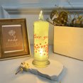 thumbnail image 5 of Matoen Flameless Flickering Valentine's Day Candles, LED Battery Operated Fake Pillar Love Decals Candles for Mother's Day, Thanksgiving Day, Anniversary, 5 of 6