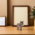 thumbnail image 3 of LOLIPPYY Handmade Wooden Donkey Figurine - Small Wood Carved Farm Animal Sculpture for Home, Office, Desk Decoration and Art Collectibles, 3 of 7