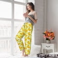 thumbnail image 4 of Uemuo Bananas On A Striped Pattern Women's Wide Leg Palazzo Lounge Pants with Pockets Light Weight Loose Comfy Casual Pajama Pants-X-Large, 4 of 9
