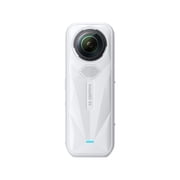 Insta360 X5 Satin White - Waterproof 8K 360° Action Camera, Leading Low Light, Invisible Selfie Stick Effect, Rugged and Replaceable Lens, 3-Hour Battery, Built-in Wind Guard, Stabilization