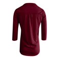 thumbnail image 4 of DHFJKG Shirts For Women Casual 3/4 Sleeve Flowy Comfortable Notch V Neck Solid Color Loose Tunic Stylish Tops, 4 of 5
