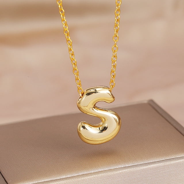 Collar para Mamá,Collar de Letra Inicial de Oro Joyería de Aleación Personalizada para Ella,Regalo para el Aniversario Del Cumpleaños de la Madre,Collar Inicial de Oro,,