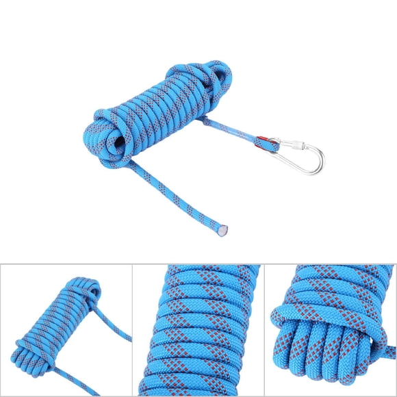 Cordón Paracord Panchute Corad De Alta Resistencia De 12 Mm Con Mosquetón Cuerda De Escalada Azul-10 M