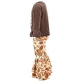 thumbnail image 3 of Girls 2 Piece Miss Gobble Thanksgiving Clothes Legging Set Outfit (2Y, Brown), 3 of 5