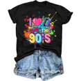 thumbnail image 4 of Womens Summer Tops 2026 Spring Short Sleeve Casual Trendy Tees Crew Neck 90's Print Vacation T Shirts, 4 of 4