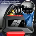 thumbnail image 4 of Mistaha Car Emergency Jump Starter Power Supply with Tire Inflator - Portable Battery Booster Pack for Vehicle, Air Compressor, USB Charging - Black, 4 of 6