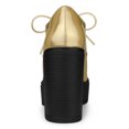 thumbnail image 3 of Unique Bargains Women's Platform High Chunky Heel Ankle Booties Gold US 9, 3 of 6