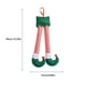 thumbnail image 3 of Injueey Adorno navideño para coche, decoración de Papá Noel, colgante de franela para Exterior de coche, accesorio decorativo para automóvil Kits de decoración para fiestas rayas verdes Injueey HA069818-01B, 3 of 6