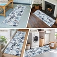thumbnail image 6 of Summer Marine Life Washable Runner Rugs 2'x6', Ocean Watercolor Sea Turtle Starfish Coral Coastal Low Pile Throw Entryway Rug Non-Slip Sturdy Edge Binding Carpet for Indoor Bedside Entrance Bedside, 6 of 9